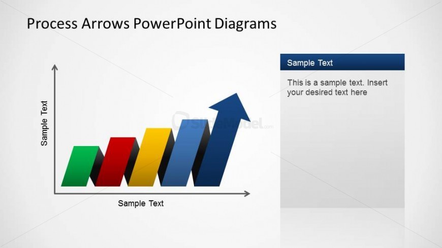 Process Arrows PowerPoint Diagram in Positive Quadrant.
