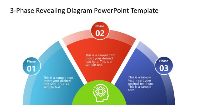 3-Phase Revealing Diagram PowerPoint Template