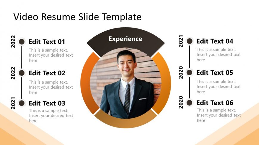 Video Resume Presentation Template for PPT