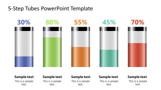 PowerPoint Slide Design with Infographic Test Tube Design