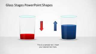 PowerPoint Glasses Shapes with Opposing Tendencies