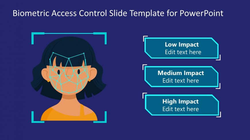 Editable PPT Slide Template for Biometric Access Control Presentation