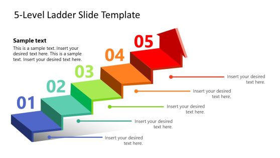 5-Level Ladder PowerPoint Template
