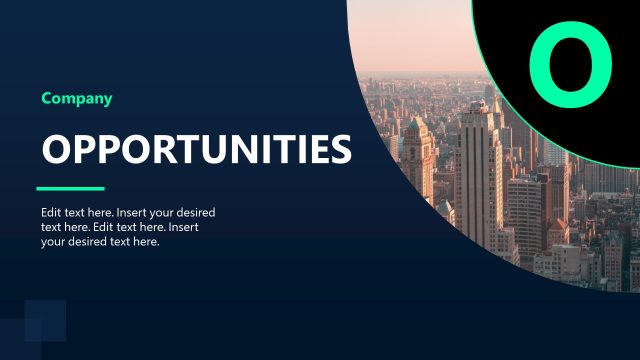 Opportunity Slide Template for SWOT Analysis Presentation