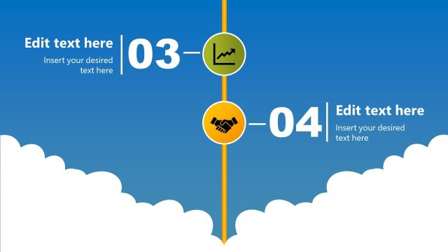 Lift Off Rocket Diagram Slide for Timeline Presentation