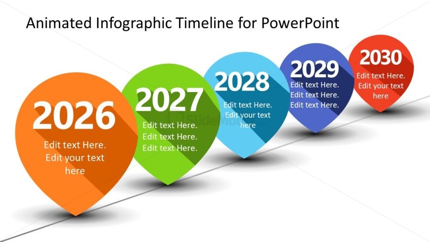 Animated Infographic Timeline Slide Template 