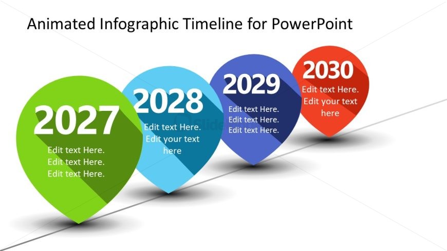 Animated Infographic Timeline Template for Presentation 