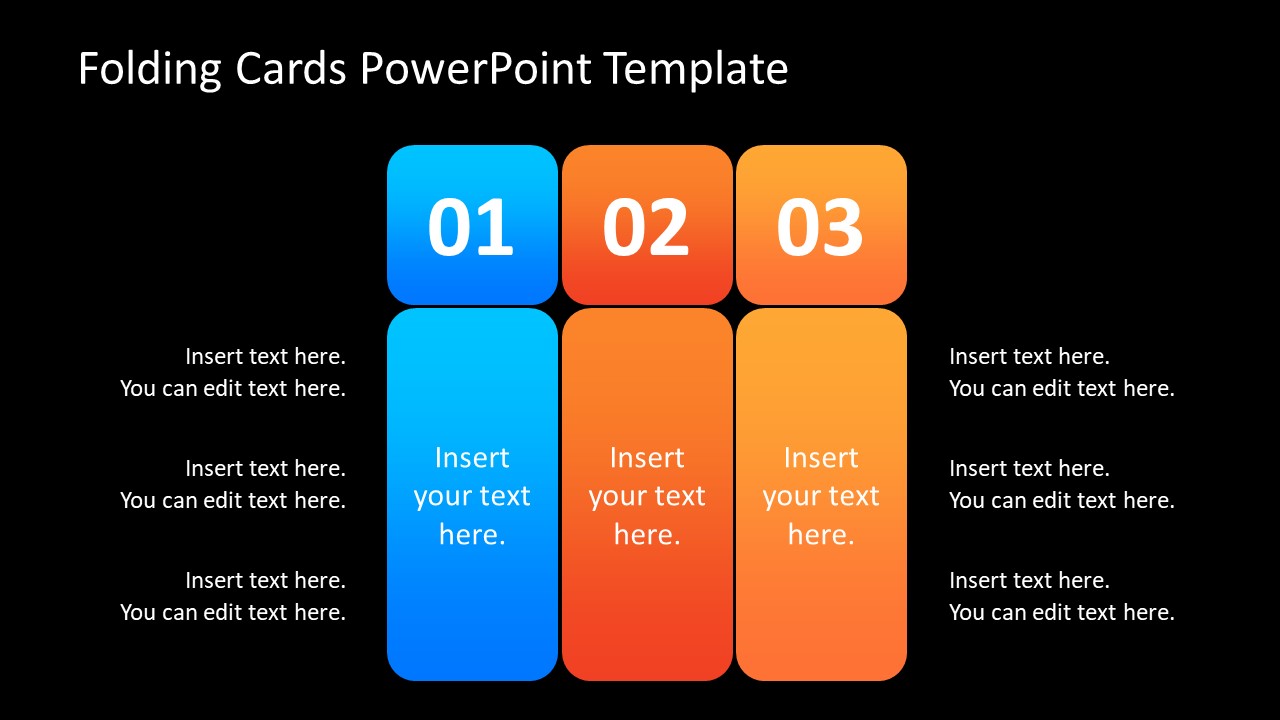 Folding Cards PowerPoint Template Folding Cards PowerPoint Template