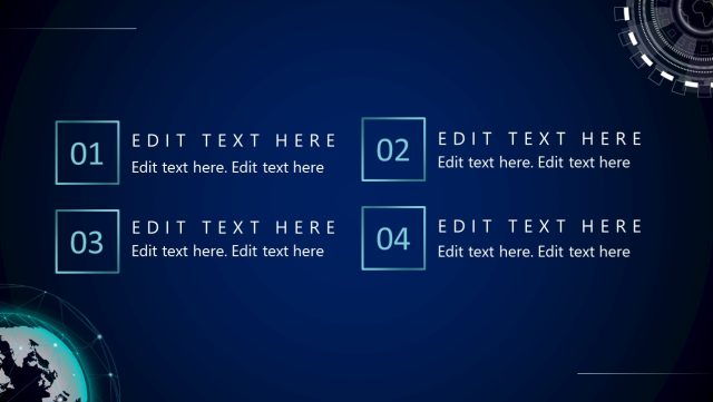 Editable Technology Slide with TextBoxes - SlideModel