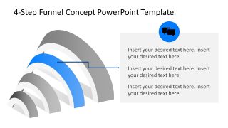 4-Step Funnel Concept Slide Template 