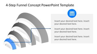 4-Step Funnel Concept Presentation Slide 