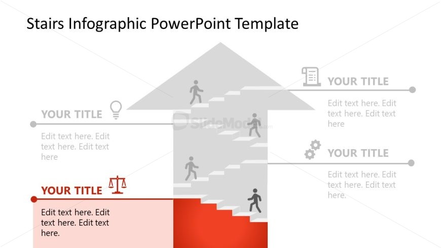 Stairs Infographic Slide for PowerPoint 