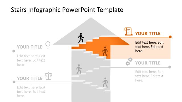 Stairs Infographic PowerPoint Slide Template