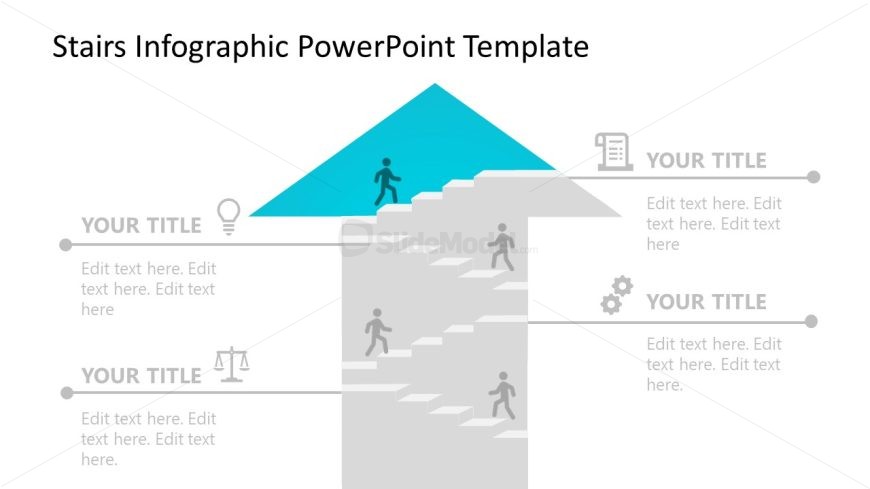 PowerPoint Slide for Stairs Infographic Presentation 