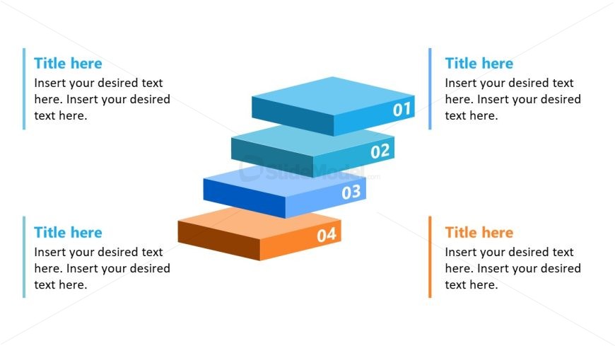 5-Step Progressive Infographic Presentation Slide