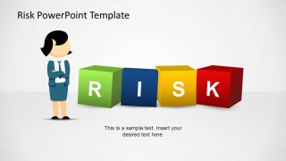 Jane Risk Management 3D Boxes PowerPoint