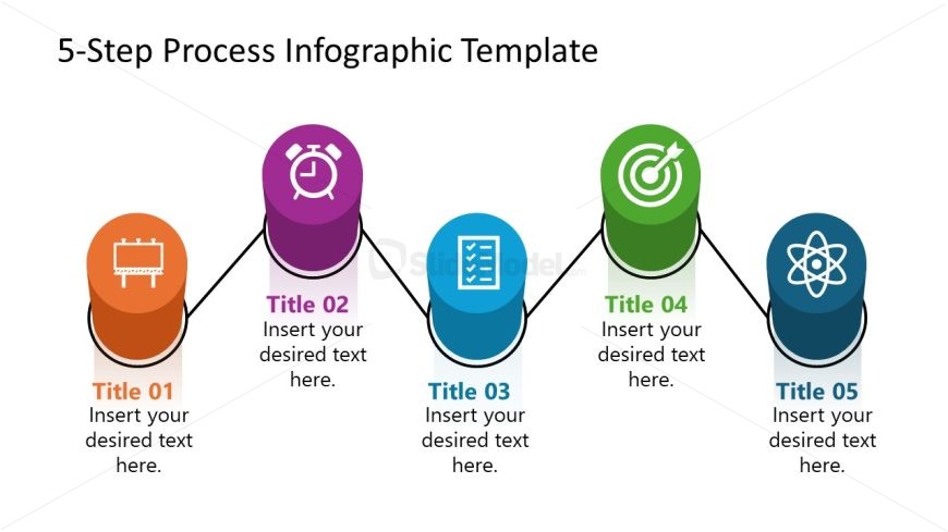 5-Step Process Infographic PowerPoint Slide Template