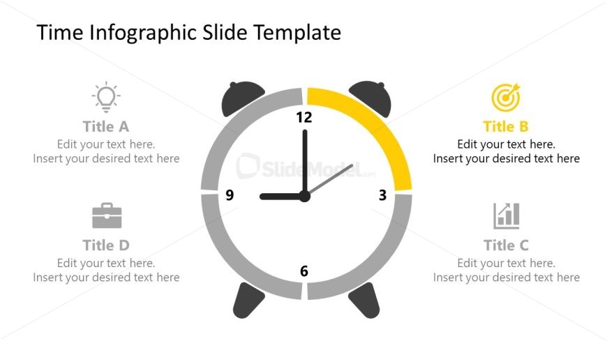 Editable Time Infographic PPT Template