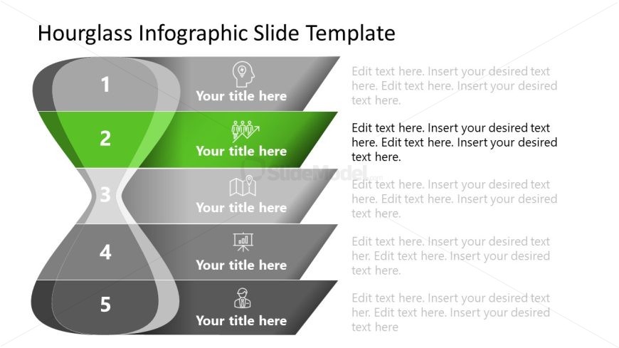 Hourglass Infographic Template for Presentation 