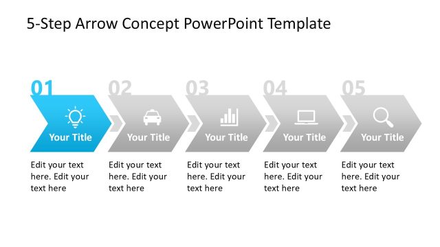 Step 1 Arrow Diagram Presentation Template