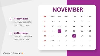 Comprehensive Business Plan Presentation - Calendar Template