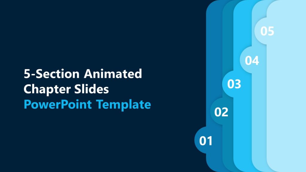 Title Slide - 5-Section Animated Chapter Template - SlideModel