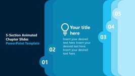 5-Section Animated Chapter Presentation Template - SlideModel