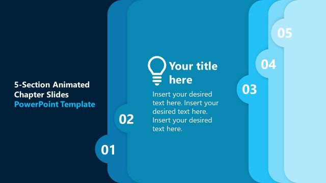 5-Section Animated Chapter Presentation Template