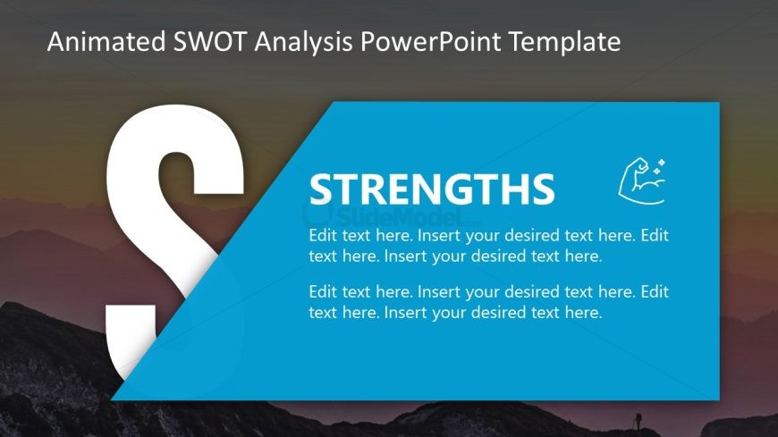 Animated SWOT Analysis Template for PowerPoint
