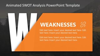 Animated SWOT Analysis Template for Presentation 