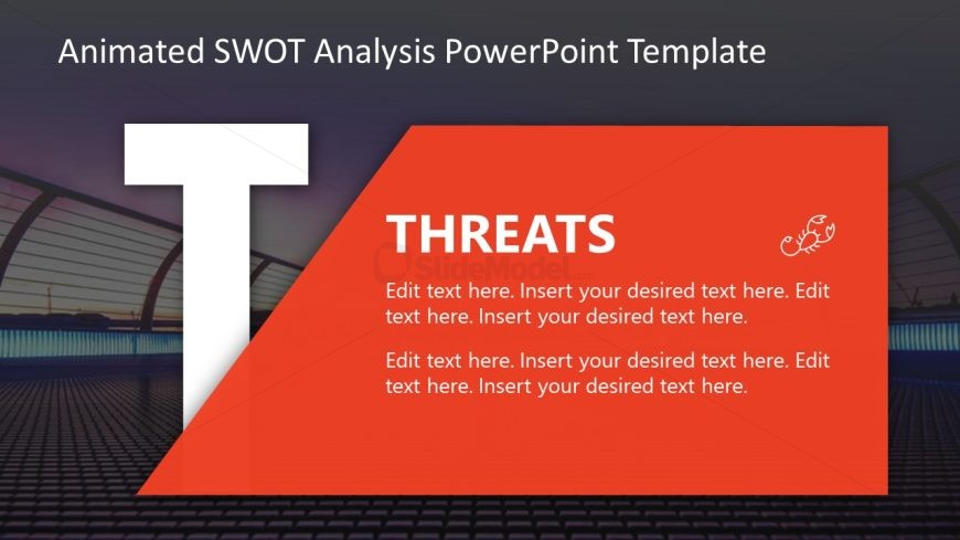 Editable SWOT Analysis Template Slide