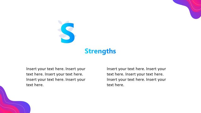 Strenghts Slide – Animated SWOT Layout PPT Template