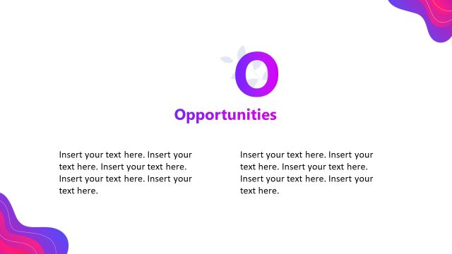 Animated SWOT Layout PPT Slide for Opportunities