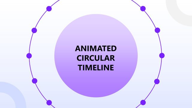 Animated Circular Timeline PowerPoint Template