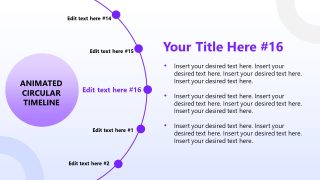 Animated Circular Timeline Presentation Slide Layout 