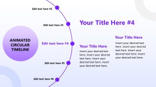 Animated Circular Timeline Template for Presentation 