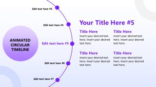 Animated Circular Timeline Slide Template 