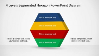 Hexagonal Staged PowerPoint Diagram with Four Layers