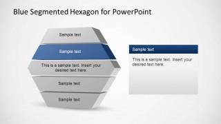 3D Segmented Hexagonal PowerPoint Diagram
