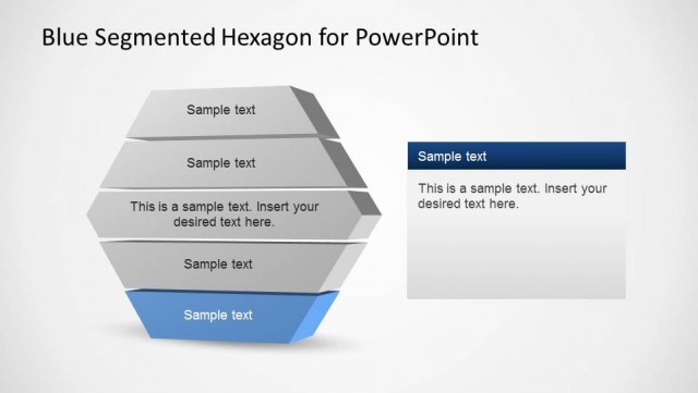 Segmented PowerPoint Diagram With 5 Layers - SlideModel