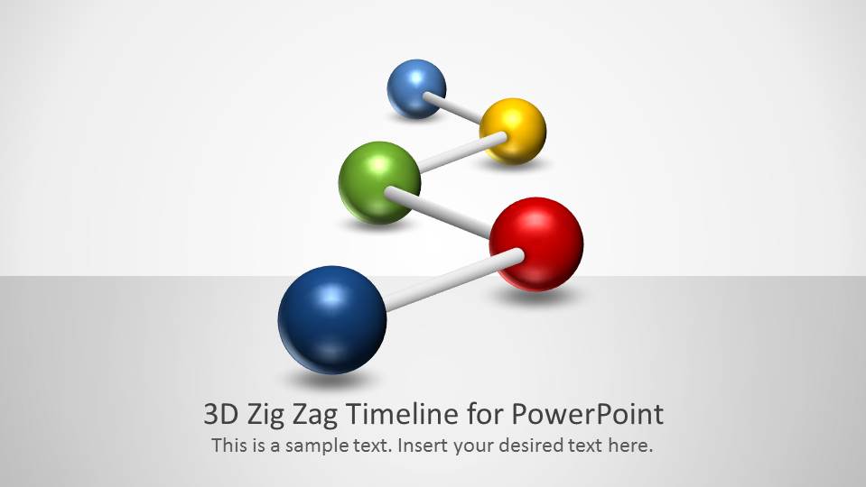 Splash page for 3D Zig Zag PowerPoint Timeline.