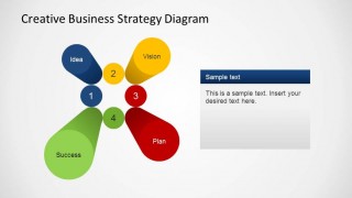 Colorful 3D Pillars for Business Strategy PowerPoint Presentations