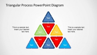 Tirangle Shape composed of 8 Triangular Process PowerPoint diagrams