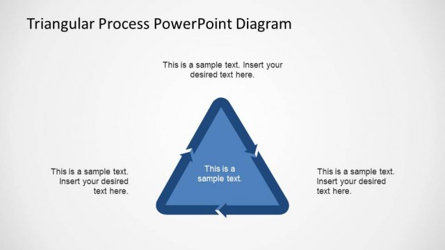 Triangular Process Ring PowerPoint Shape