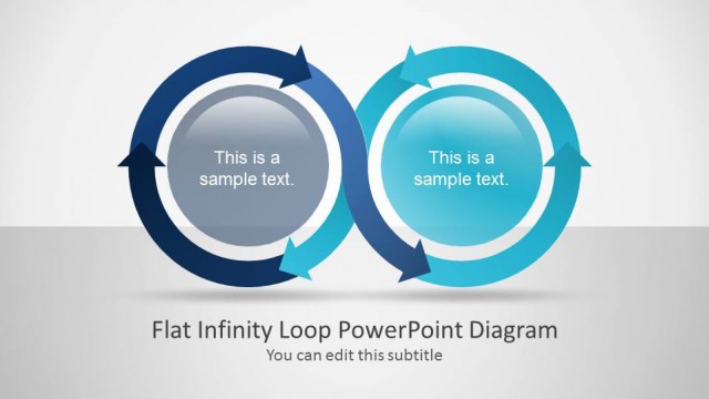 Flat Infinity Loop PowerPoint Diagram