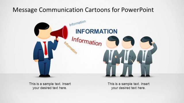 Message Communication Cartoons for PowerPoint