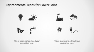Flat Environmental Icons for PowerPoint