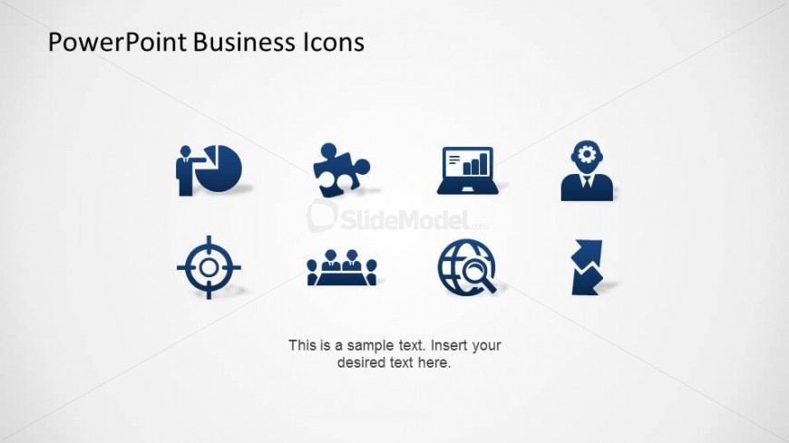 Modern Flat Gradient design PowerPoint Business Icons