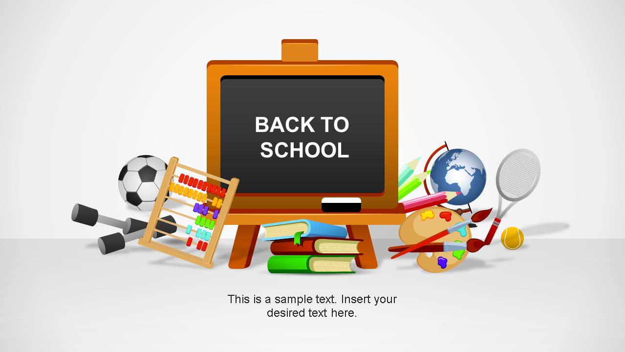 Back To Schools Template with PowerPoint Shapes