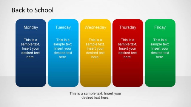 Back To School Daily Schedule PowerPoint Slide